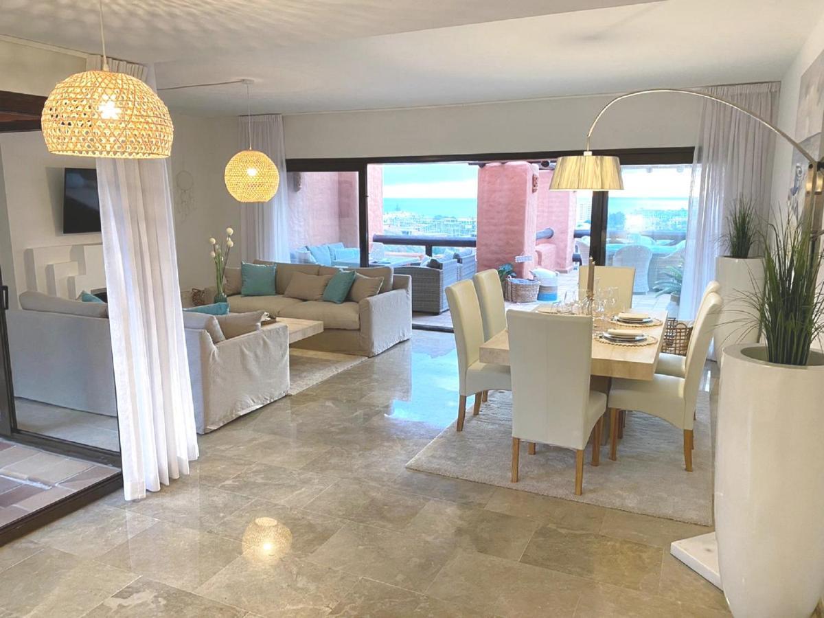 15 First Line Penthouse With Wonderful Seaview Near Duquesa Golf Manilva Andalucia 아파트 외부 사진